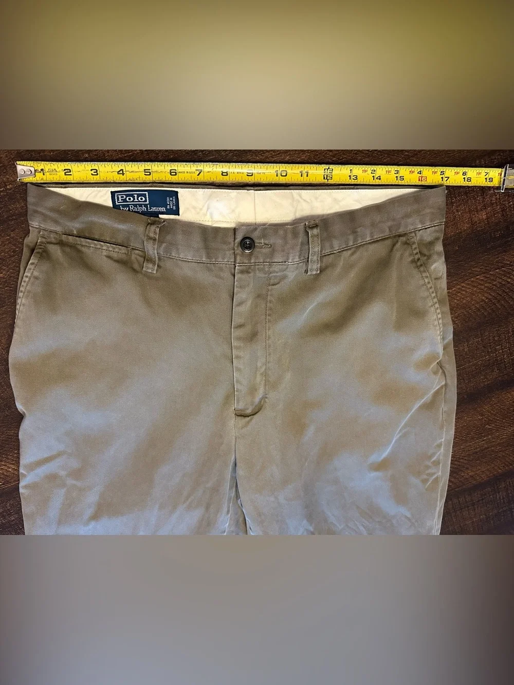 Vintage Polo Ralph Lauren Men's Prospect Chino Pants Green 34W/29L